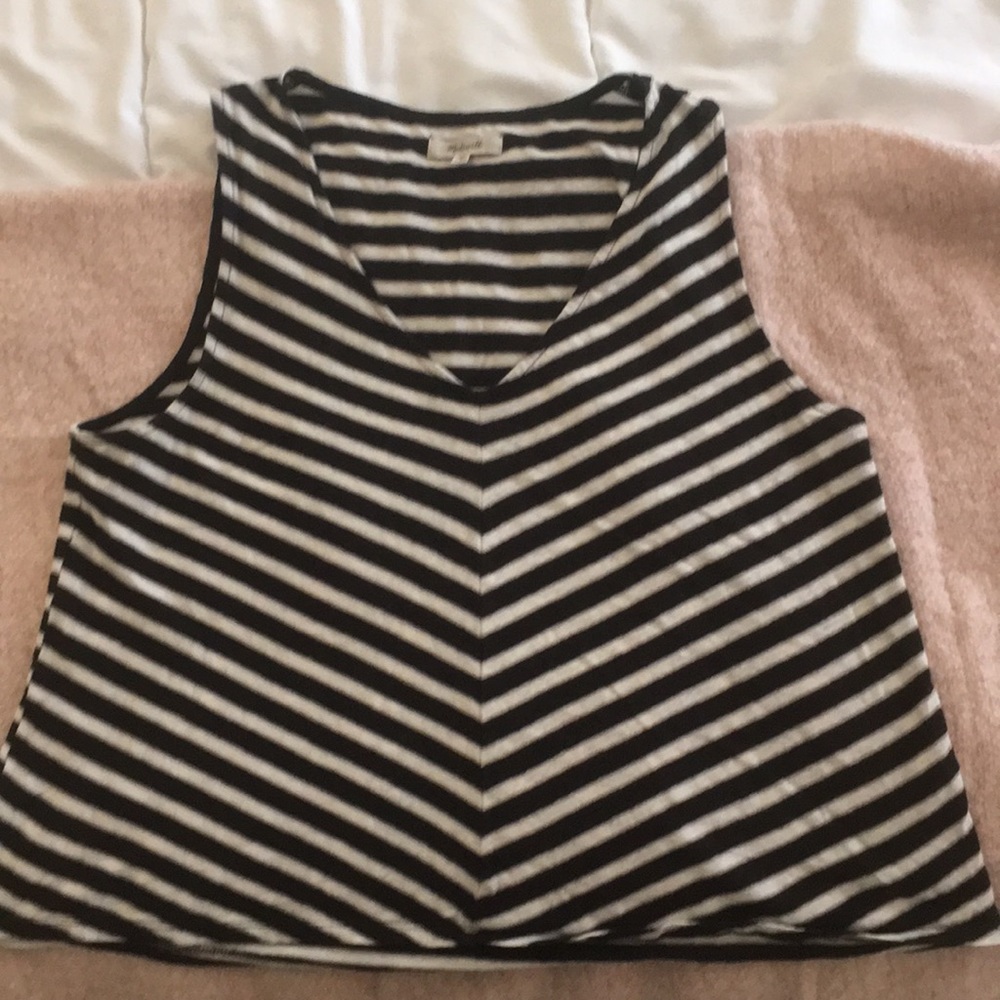 Madewell Swingy Chevron Tank
